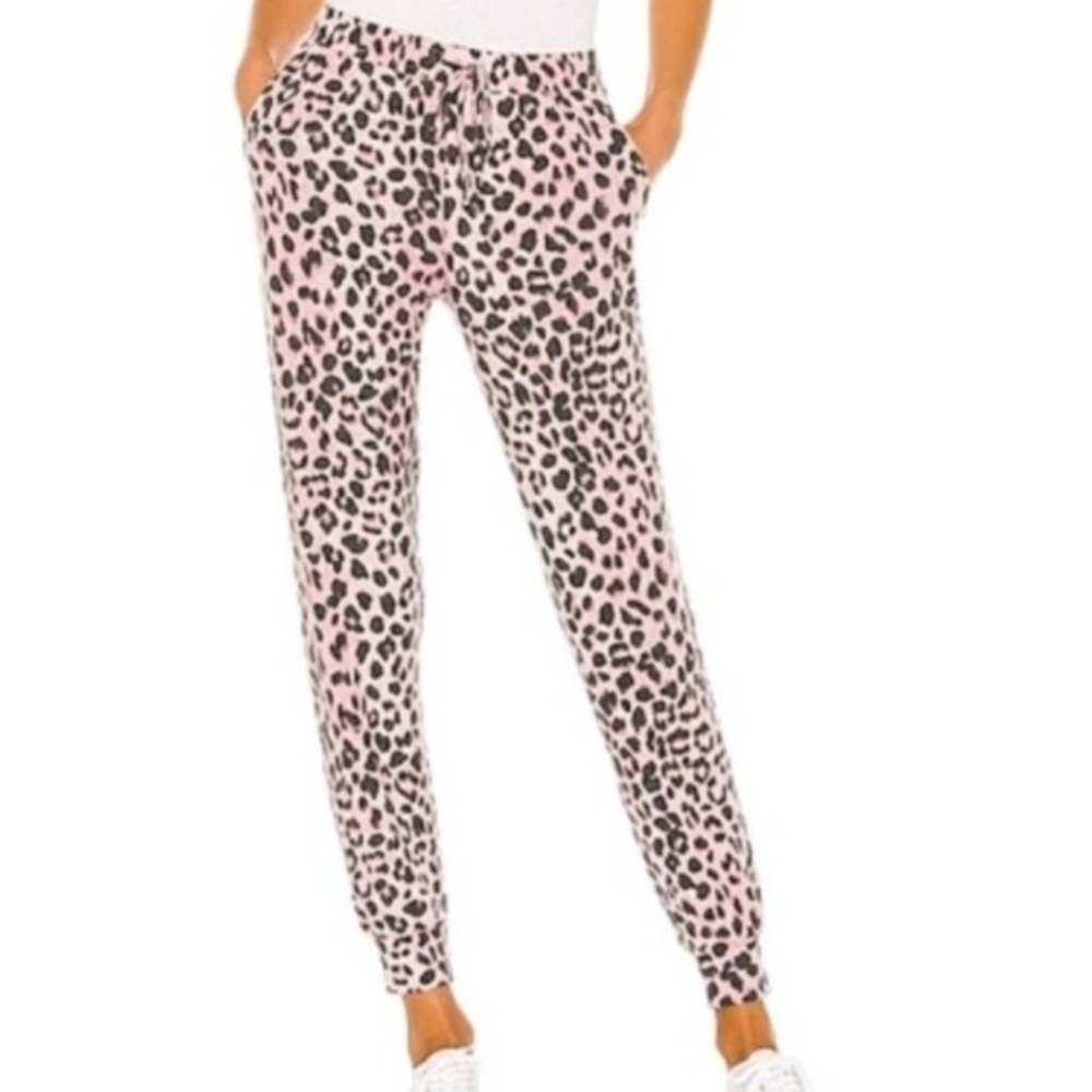 Michael Stars Madison Snow Leopard Jenny pull-on Joggers Size Small